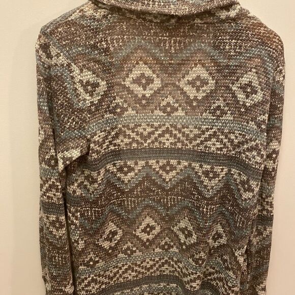 🌺Eyeshadow open front multicolor cardigan🎀 Size :Large - Picture 3 of 7